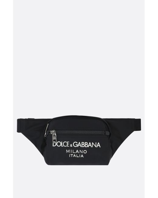 Dolce & Gabbana logo-detailed nylon belt bag Man