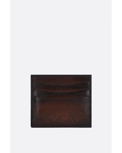 Berluti Bambou card case Scritto leather Man