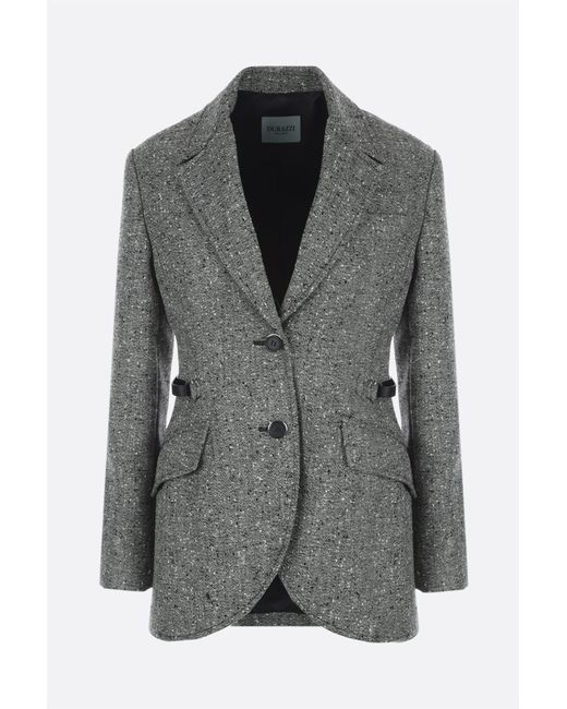 Durazzi Milano single-breasted wool blend jacket