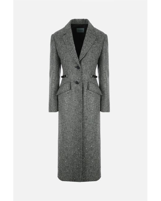 Durazzi Milano single-breasted wool blend coat