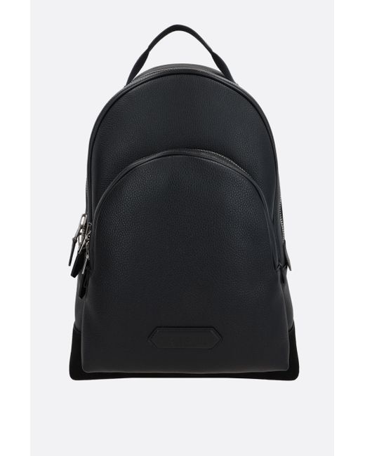 Tom Ford grainy leather and suede backpack Man