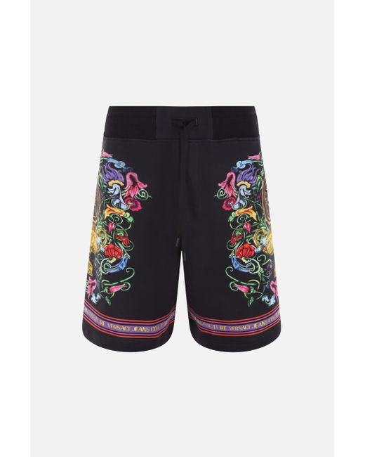 Versace Jeans Couture V-Emblem Garden jersey short pants Man