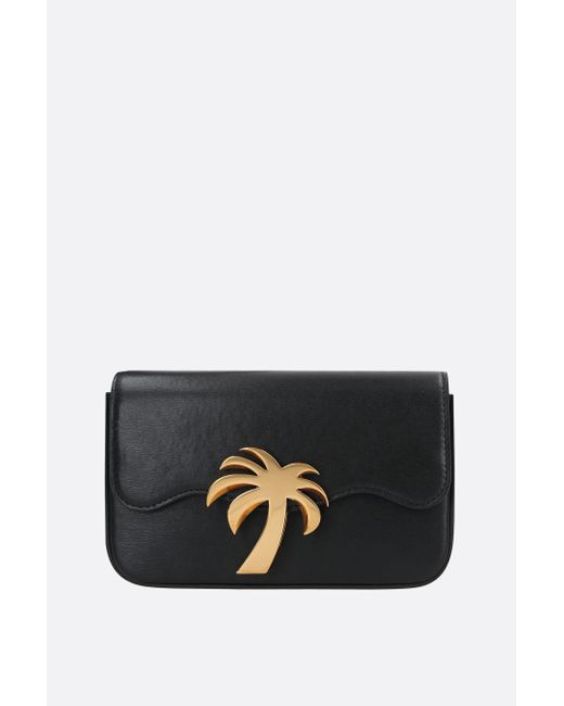 Palm Angels Palm Beach Bridge smooth leather shoulder bag