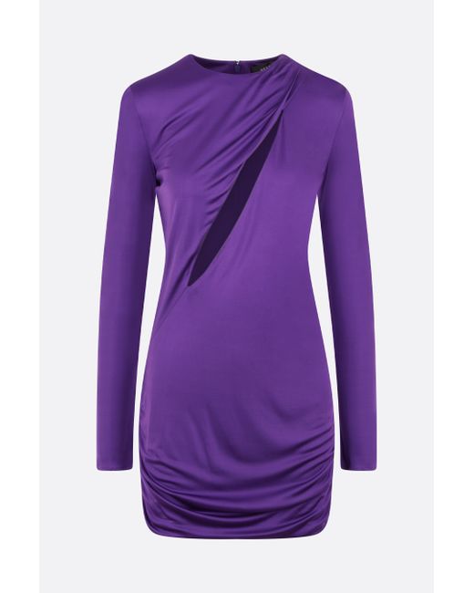 Versace viscose minidress with cut-out