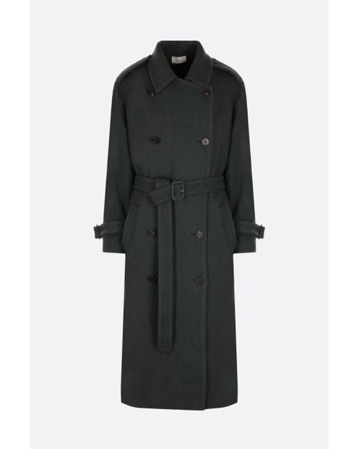 The Row double-breasted wool blend coat