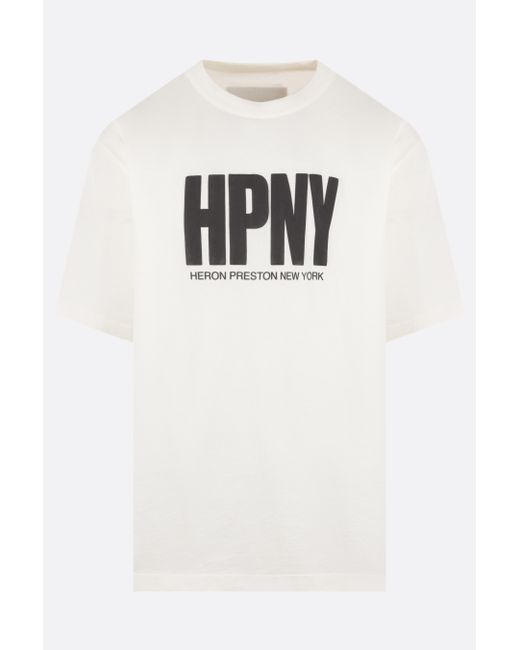 Heron Preston cotton t-shirt with HPNY logo print Man