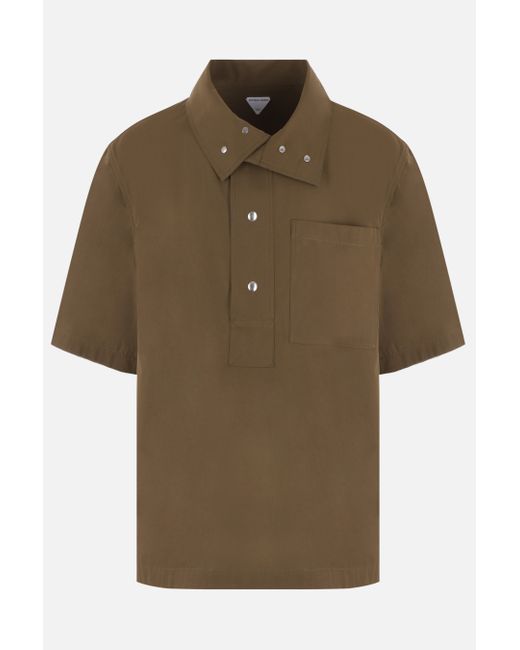 Bottega Veneta short sleeves loose-fit cotton blend shirt Man