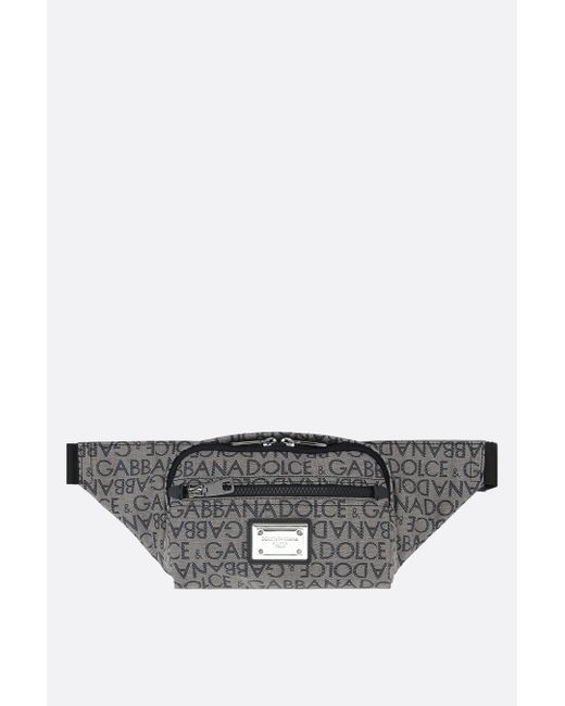 Dolce & Gabbana logo-detailed coated canvas belt bag Man