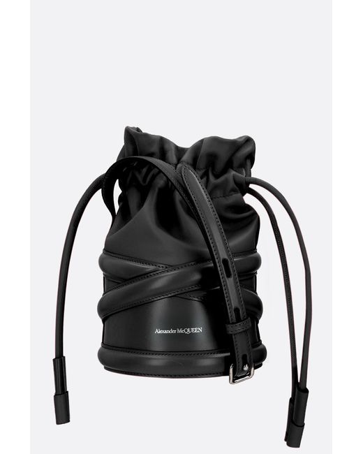 Alexander McQueen The Soft Curve smooth leather bucket bag
