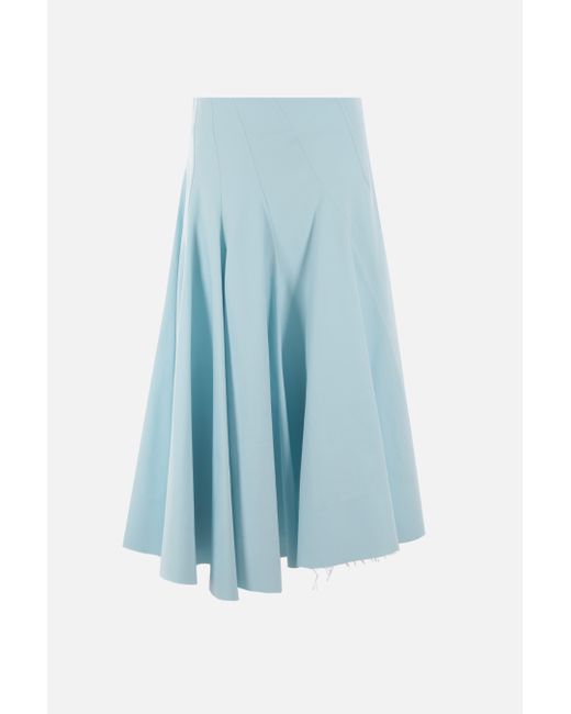 Sportmax Ghisa cotton wide skirt