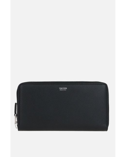 Tom Ford grainy leather zip-around wallet Man