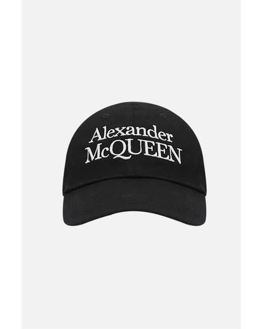 Alexander McQueen Signature canvas baseball cap Man