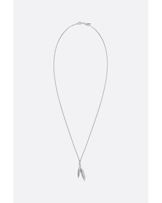 Emanuele Bicocchi Feathers 925 sterling necklace Man