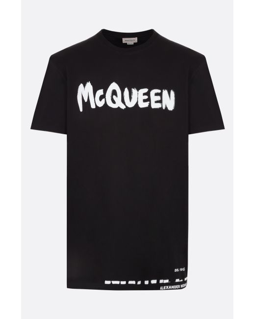 Alexander McQueen McQueen Graffiti cotton t-shirt Man