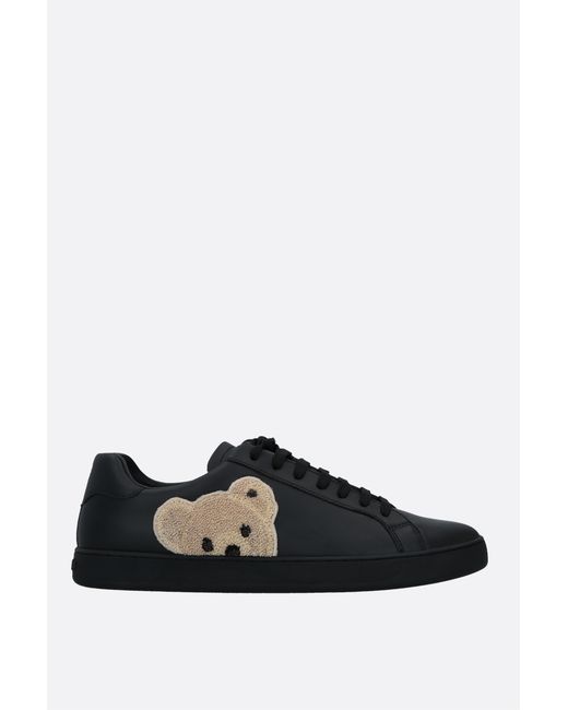 Palm Angels New Teddy Bear smooth leather sneakers Man