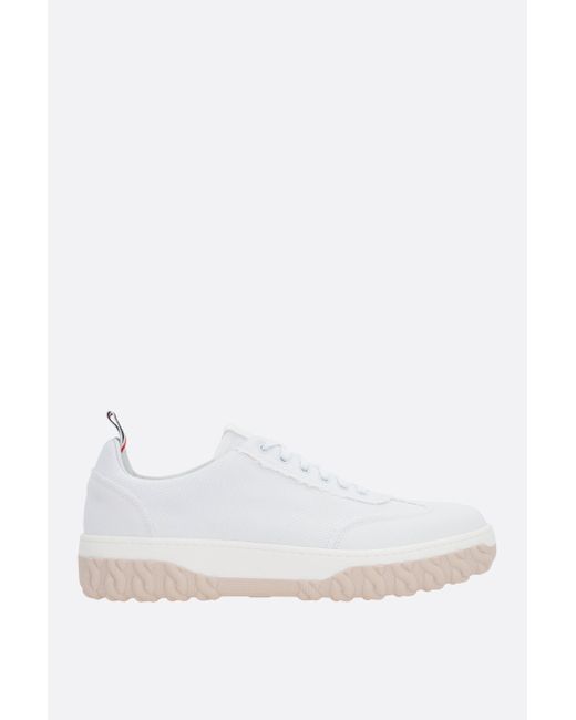 Thom Browne canvas sneakers with frayed edges Man
