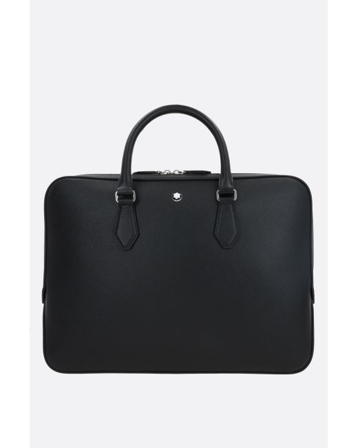 Montblanc Sartorial textured leather business bag Man