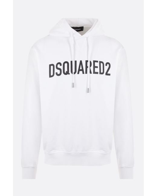 Dsquared2 lettering logo printed jersey hoodie Man