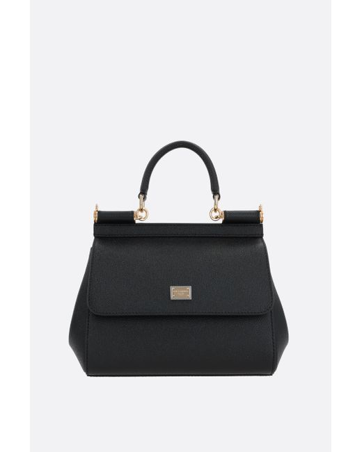 Dolce & Gabbana Sicily medium top handle bag Dauphine leather