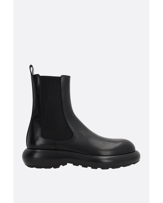 Jil Sander smooth leather chelsea boots