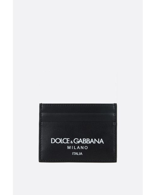 Dolce & Gabbana logo-detailed smooth leather card case Man