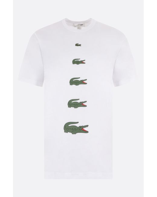 Comme Des Garçons Shirt Boy cotton t-shirt with logo patch prints Man