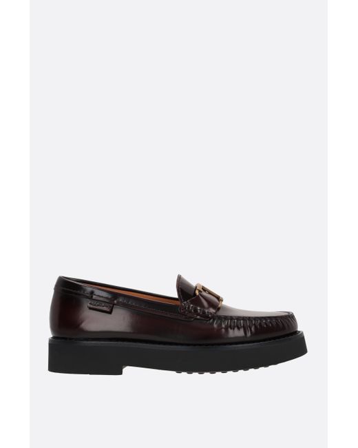 Tod's brushed leather loafers