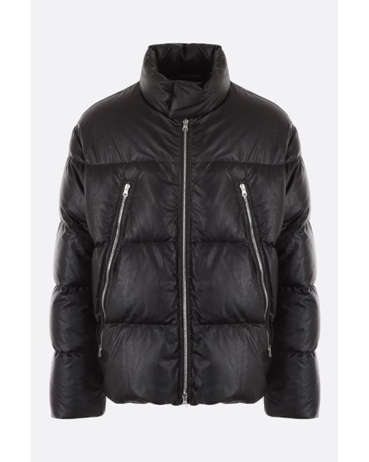 Mm6 Maison Margiela quilted faux leather down jacket Man
