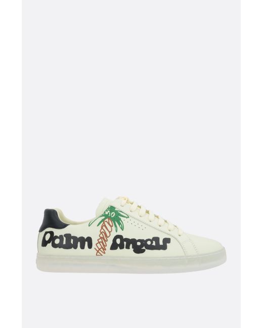 Palm Angels Sketchy smooth leather sneakers Man