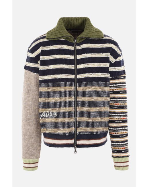 Andersson Bell wool blend full-zip cardigan Man