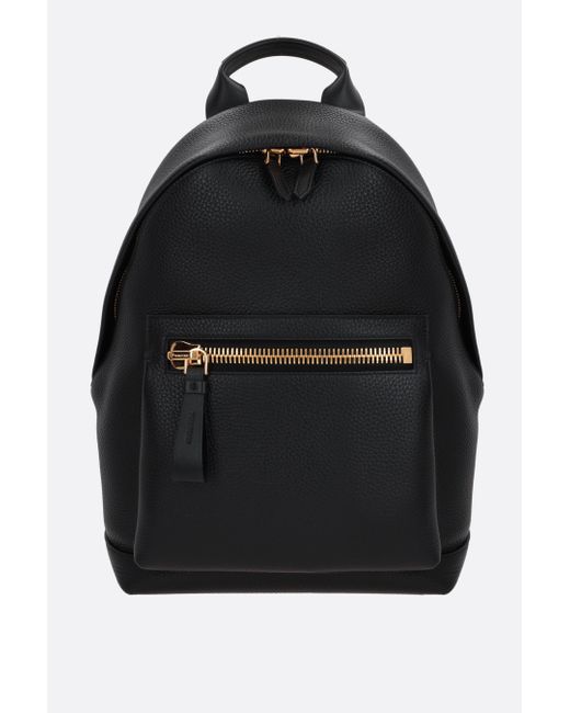Tom Ford Buckley grainy leather backpack Man