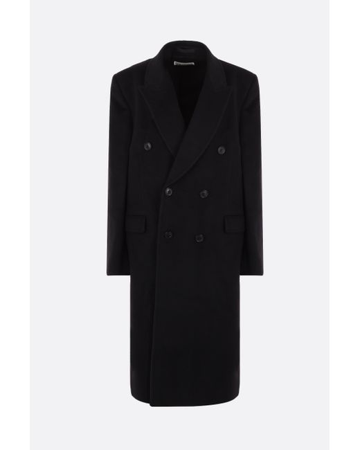 Our Legacy Whale double-breasted mohair wool blend coat Man