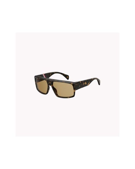 Tommy Hilfiger Square Sunglasses Shiny Havana OS