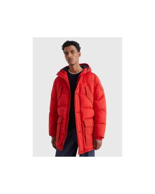 Tommy Hilfiger Recycled Hooded Parka Empire Flame L