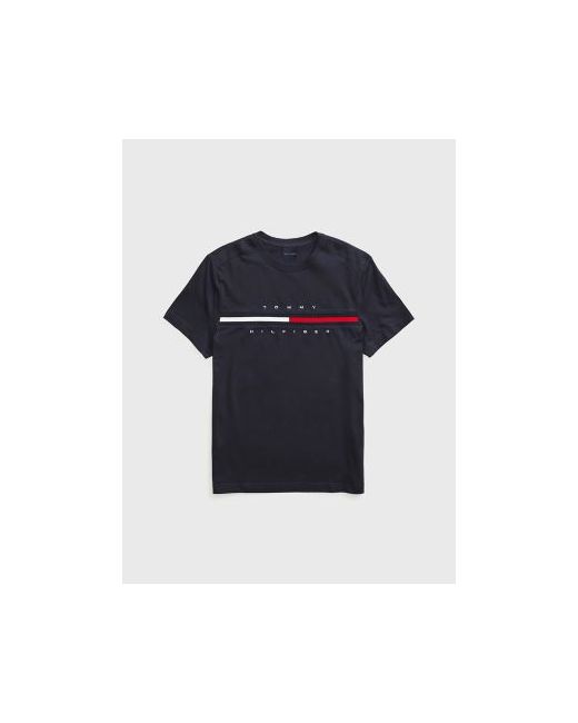 Tommy Hilfiger Adaptive Signature Stripe T-Shirt Desert Sky L