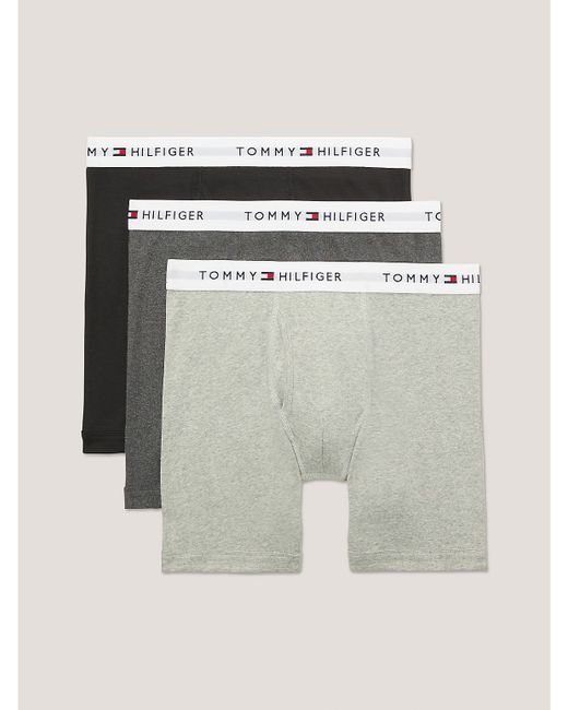 Tommy Hilfiger Cotton Classics Boxer Brief 3-Pack Grey