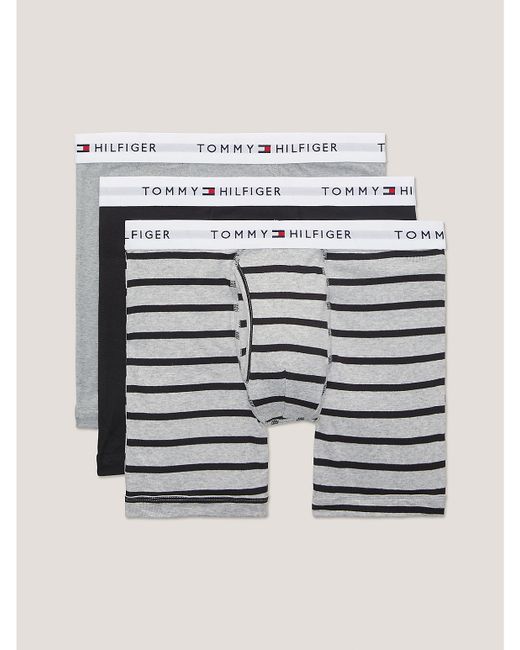 Tommy Hilfiger Cotton Classics Trunk 3-Pack Grey