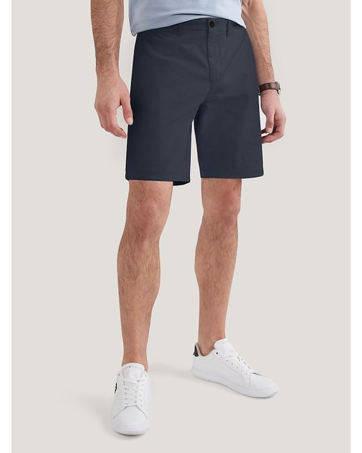 Tommy Hilfiger Straight Fit Twill 9 Chino Short Blue
