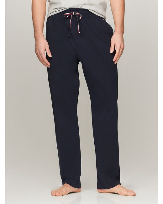 Tommy Hilfiger Sueded Jersey Sleep Pant Blue