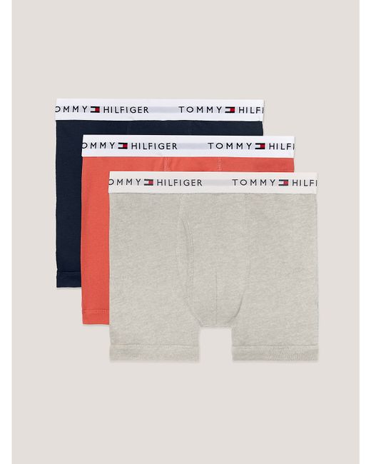 Tommy Hilfiger Cotton Classics Trunk 3-Pack Grey