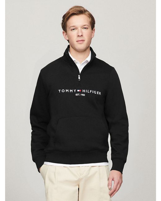 Tommy Hilfiger Tommy Logo Quarter-Zip Sweatshirt
