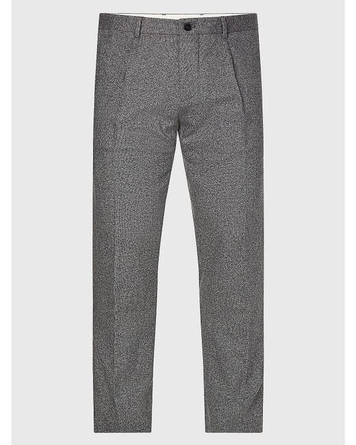 Tommy Hilfiger Straight Fit THFlex Trouser Grey 30W x 32L