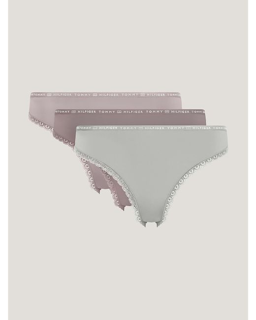 Tommy Hilfiger Logo Lace Bikini Brief 3-Pack Multi