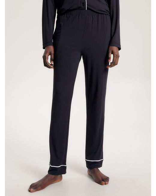 Tommy Hilfiger Piped-Trim Pajama Pant