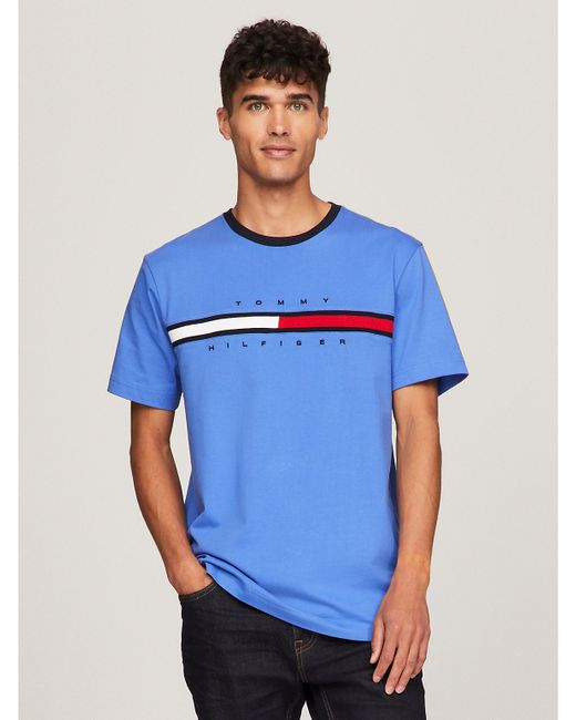 Tommy Hilfiger Flag Logo Ringer T-Shirt