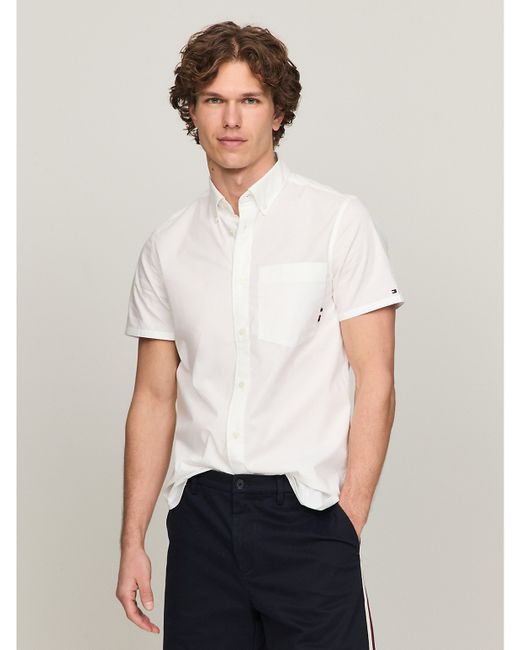 Tommy Hilfiger Slim Fit Short-Sleeve Poplin Shirt