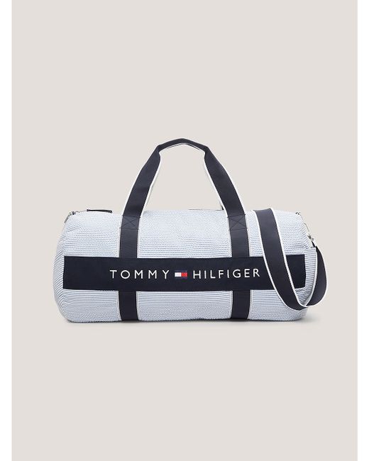 Tommy Hilfiger Seersucker Logo Duffle Bag Multi
