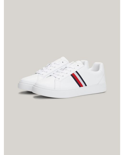 Tommy Hilfiger Signature Stripe Leather Sneaker