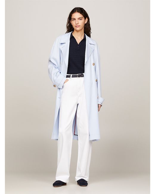 Tommy Hilfiger Relaxed Fit Double Breasted Trench Coat