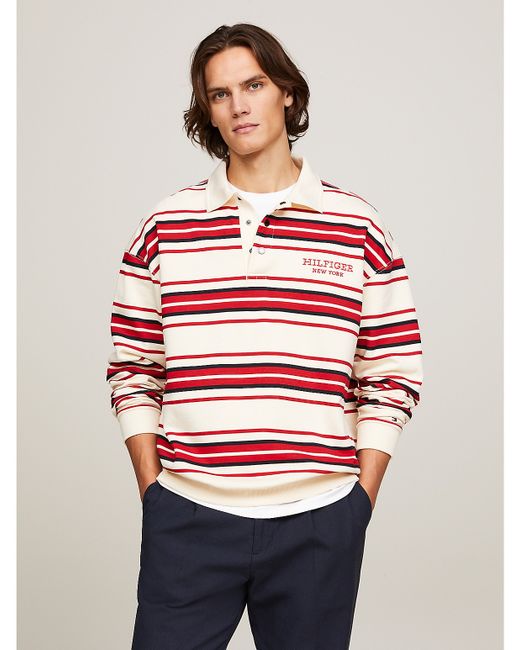 Tommy Hilfiger Monotype Stripe Rugby Polo Multi